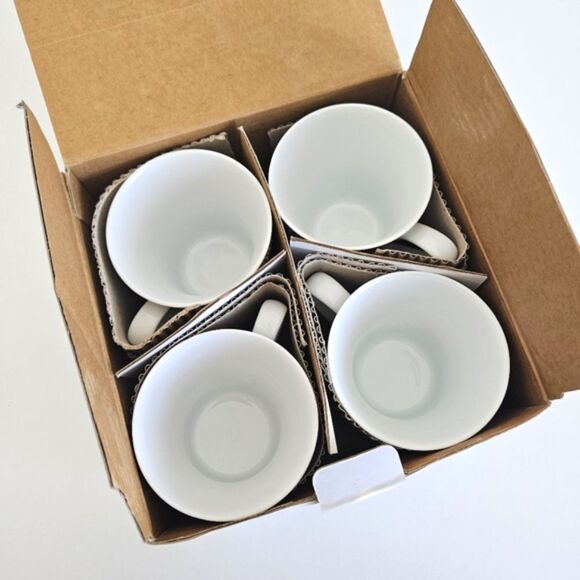 NEW (Set of 4) Nick & Nora 222 Fifth Cloud Nine 4.25" Porcelain Coffee Tea Mugs - Picture 5 of 7